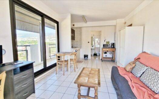 Exceptionnel studio, meublé, de 25m² avec vue panoramique mer et montagne !